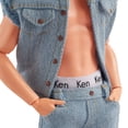 thumbnail image 5 of Barbie The Movie Collectible Ken Doll Wearing Denim Matching Set and Ken Signature Underwear, 5 of 7