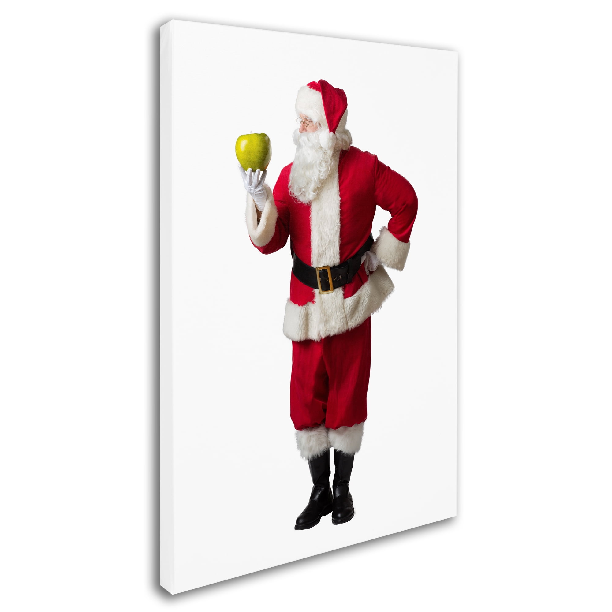 Trademark Fine Art 'Santa-apple--12106' Canvas Art by Ed Wheeler