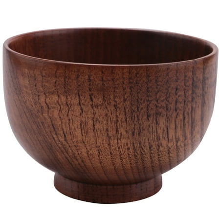 

Wooden Bowls Wooden Soup Bowl Healthy Food Container Vintage Dinner Tableware Kitchen Accessories