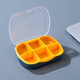 thumbnail image 4 of Kraoden Portable Medication Storage Box, Sealed Moistureproof Drug Organizer with 6 Compartments, Lightweight Travel-Friendly Case for Safe and Convenient Medication Storage, 4 of 6