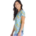 thumbnail image 7 of Tooniforms Scrubs Top For Women Round Neck Print TF787, 7 of 7