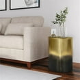 thumbnail image 2 of Allora 16" Cylinder Contemporary Metal Accent Table in Black, 2 of 6
