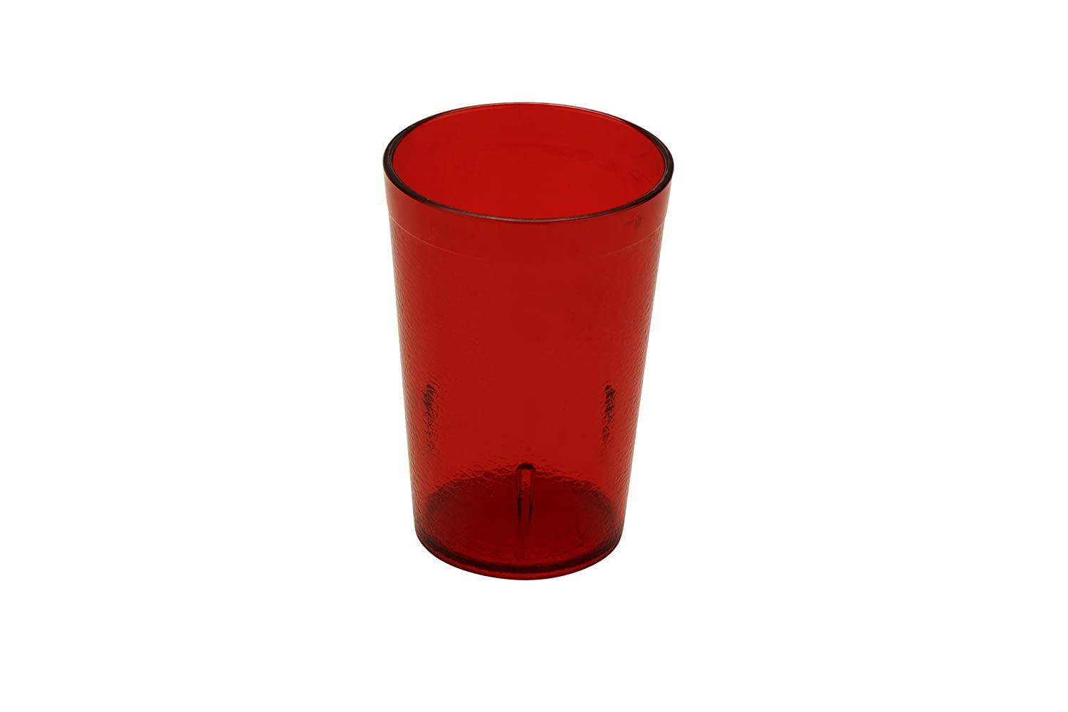 48 PACK 20 Oz Red Pebbled Plastic Tumbler Commercial Restaurant Cup Glass Case 