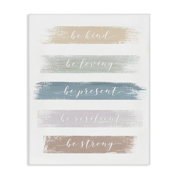 Stupell Industries French Country Be Strong Inspirational Canvas Art, 16 x 20, by Graffitee Studios