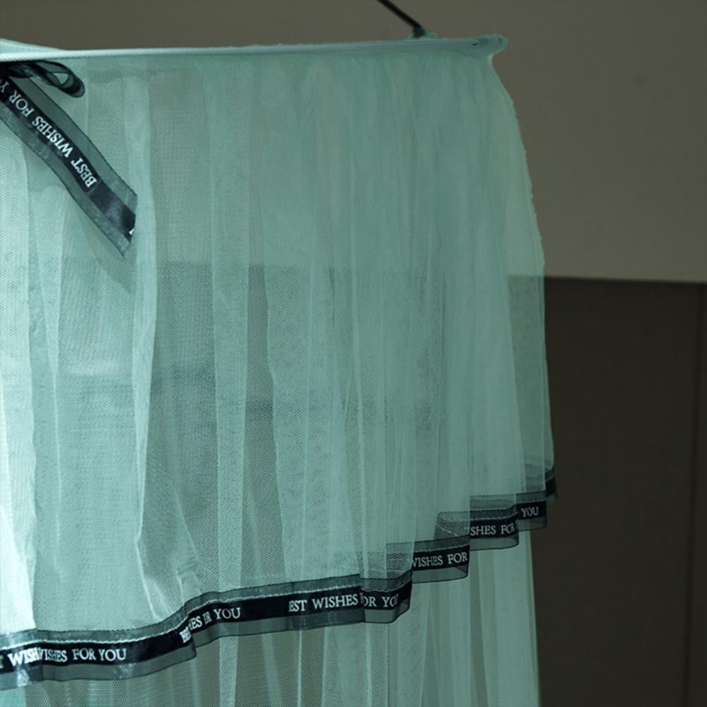 Canopy Bed Curtains, Canopy Netting for Bed, Mesh Sheer Bed Canopy for Girls and Women, Hook Up Curtains for Crib Twin Full Queen King Size Bed, Pink