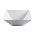 thumbnail image 5 of Smarty 3 qt. White Square Large Disposable Plastic Serving Bowls 24ct, 5 of 5