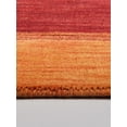 thumbnail image 5 of Rugsotic Carpets Hand Knotted Wool Area Rug 2'8''x10' Orange Red Contemporary Runner Indoor Rug for Living Room, Bedroom Antimicrobial L00215, 5 of 7