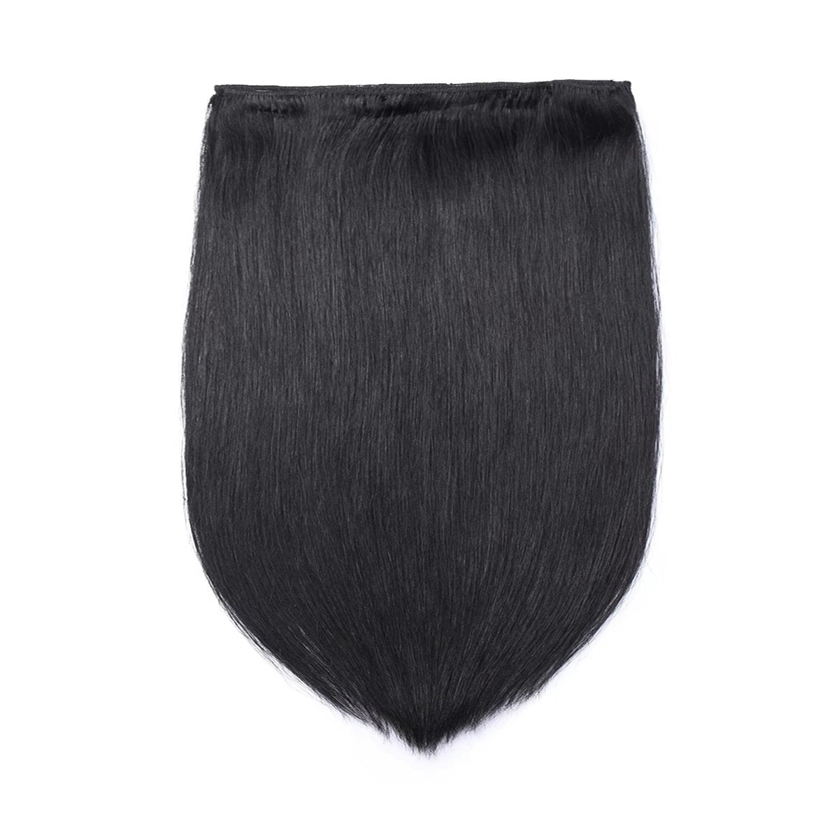 MY-LADY Extra Thick Clip in 100% Remy Human Hair Extension Double Weft Full Head Natural Hairpiece 110-170g #01 Jet Black 20inch