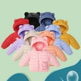 thumbnail image 6 of Esaierr Boys Girls Winter Coats down Outerwear for Kids Toddler 9M-5Y Cute Warm Cotton Coats down Baby Lightweight Winter down Jacket with Hoodie, 6 of 6