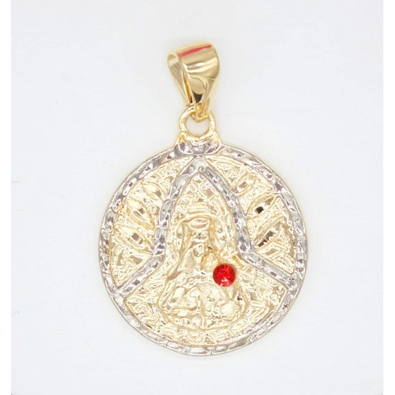 18K Gold Filled Santa Barbara Medallion Pendant (A197)