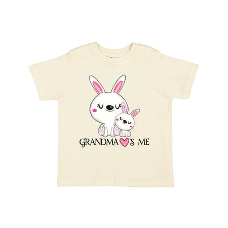 

Inktastic Grandma Loves Me- bunny family Gift Toddler Boy or Toddler Girl T-Shirt