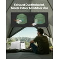 thumbnail image 6 of VEVOR Portable Air Conditioner, 4250 BTU 3-Speed Air Conditioning Unit with 24H Timer, Remote-Control Air Portable AC Adjustable Temperature 16-32℃, for Outdoor Tent Camping, RVs or Home Use, White, 6 of 9