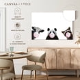 thumbnail image 5 of Elephant Stock Three Funny Animals Wall Art - Horizontal Canvas Wall Art - Living Room Wall Decor - Humor Canvas - White And Gray Decor - 24" x 16", 5 of 8