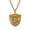 Gold, variant on Shield Cross Pendant Necklace: Stainless Steel Inspirational Necklace for Men and Women