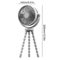 thumbnail image 2 of Ventilador de cuello para exteriores mesa con carga USB 2000mAh silencioso para verano pequeño pulpo, 2 of 9