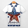 thumbnail image 3 of 4th of July Independence Day Men Zipper T-shirt Summer Casual Short Sleeve T-shirt Top, 3 of 7
