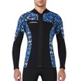 thumbnail image 1 of Sela de buceo 1.5mm Tops de traje de neopreno Mantenga en caliente Wetsuits Cálido Chaqueta de buceo Scuba Buceo Traje de canoa Surf para aeróbicos de agua Snorkeling Blue XL Kearding OD003291-14, 1 of 7