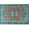 thumbnail image 1 of Ahgly Company Indoor Rectangle Persian Light Blue Traditional Area Rugs, 2' x 4', 1 of 4