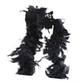 thumbnail image 2 of Bufanda de Plumas Vestido de Boa de Plumas Decoración de Boda Decoración 2M Plumas Accesorio de Disfraces Fiesta Bufanda de Carnaval para Baile de Fot Negro Yinane disfraz de boa, 2 of 8