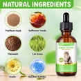 thumbnail image 3 of Cat Hairball Support Drops, Cat Hairball Control, Skin & Coat Health, Digestive Comfort, for Kittens & Adult Cats 2floz/60ml, 3 of 9