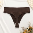thumbnail image 2 of Gibobby Tangas de mujer ilusion Tangas sin costuras para mujer, bragas elásticas, transpirables, sexy, paquete de ropa interior(Café,M), 2 of 5