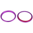 thumbnail image 6 of 4 Pcs Purple Car Air Conditioner Vent Ring Outer Trim Aluminum Alloy Decoration Cover for Audi A3 S3 Q2L 2013-2021, 6 of 6