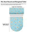 thumbnail image 7 of HELLHERO Daisy Pattern 2 Pieces Toilet Bowl Cover Elastic Bottom Elastic Fabric, Fits All Toilet Shapes, Bathroom Supplies, 7 of 7