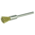 thumbnail image 2 of Miniature Wire End Brush, Brass, 1/4 in Brush dia, 0.005 in Bristle dia, 1-1/4 in Stem L, 37000 rpm, 2 of 2