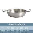 thumbnail image 3 of Clearance Air Fryers & Accessories under $5,10.3" Korean Ramen Noodle Pot With Handles Stainless Everyday Pan Golden Korean Cooking Pot For Soup Noodle Pasta Home And Outdoor Dishwasher, 3 of 9