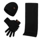 thumbnail image 1 of Conjunto de gorros y guantes para hombre, bufandas de lana de punto, bufandas de Color sólido, Otoño e Invierno, 1 of 4