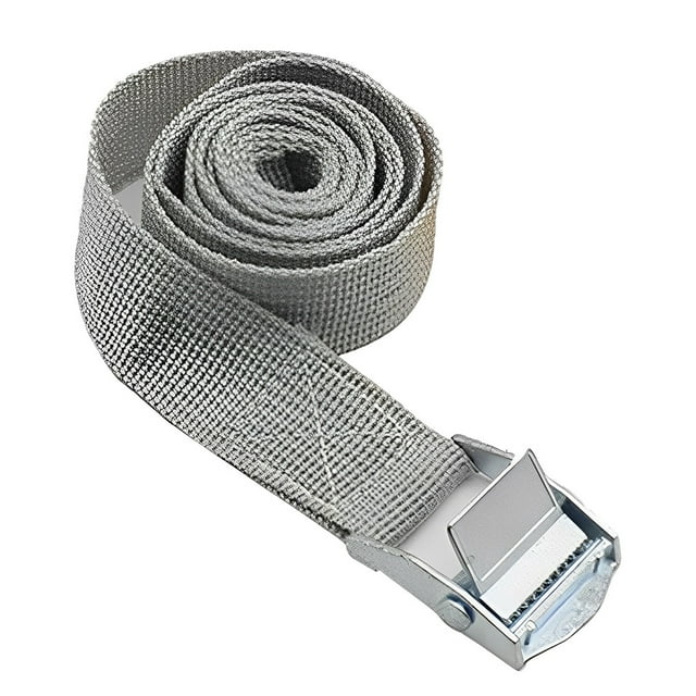 Xingzhi Leashing Strap Ratchet Tie Cargo Rope Polyester Multicolored Wear-resistance Book Rustproof Buckle Luggage Cable Gray 50mm*5Meter