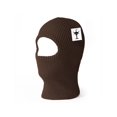 thumbnail image 2 of TopHeadwear One Hole Ski Mask  -Coffee Brown, 2 of 2