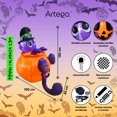 thumbnail image 3 of Inflable de Halloween Artego gato minino en calabaza 1.3m, 3 of 6