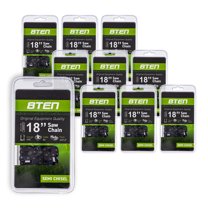 8TEN Chainsaw Chain 18 inch .050 3/8 Pitch 62DL for Husqvarna Stihl 10 Pack 810-CCC2236H