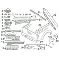 thumbnail image 2 of New Genuine Nissan Label Rear 934949BP0A / 93494-9BP0A OEM, 2 of 10