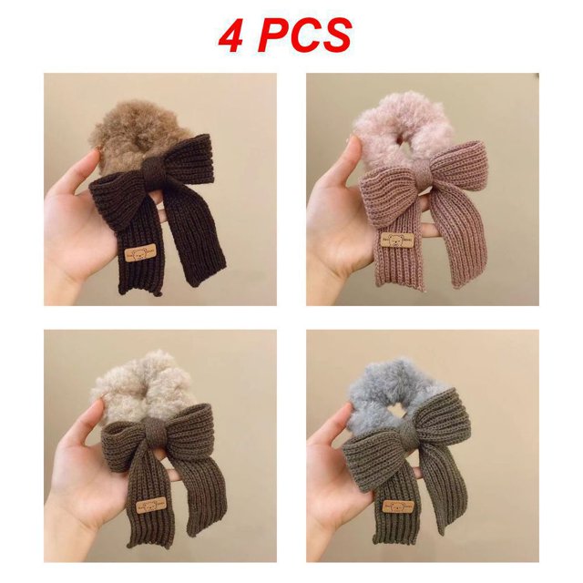 OOCA Chouchous Lumineux en Peluche pour Filles Bandeau Coloré pour Femmes Porte-Queue de Cheval Accessoires de Mode Élastiques