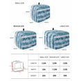 thumbnail image 2 of Blue Coastal Beach Toaster Cover 4 Slice, Large Kitchen Appliance Covers, Nautical Starfish Coral Vintage Wooden Toaster Oven Cover with Loop, Bread Machine Cover Polyester Dust Cover Protection, 2 of 4