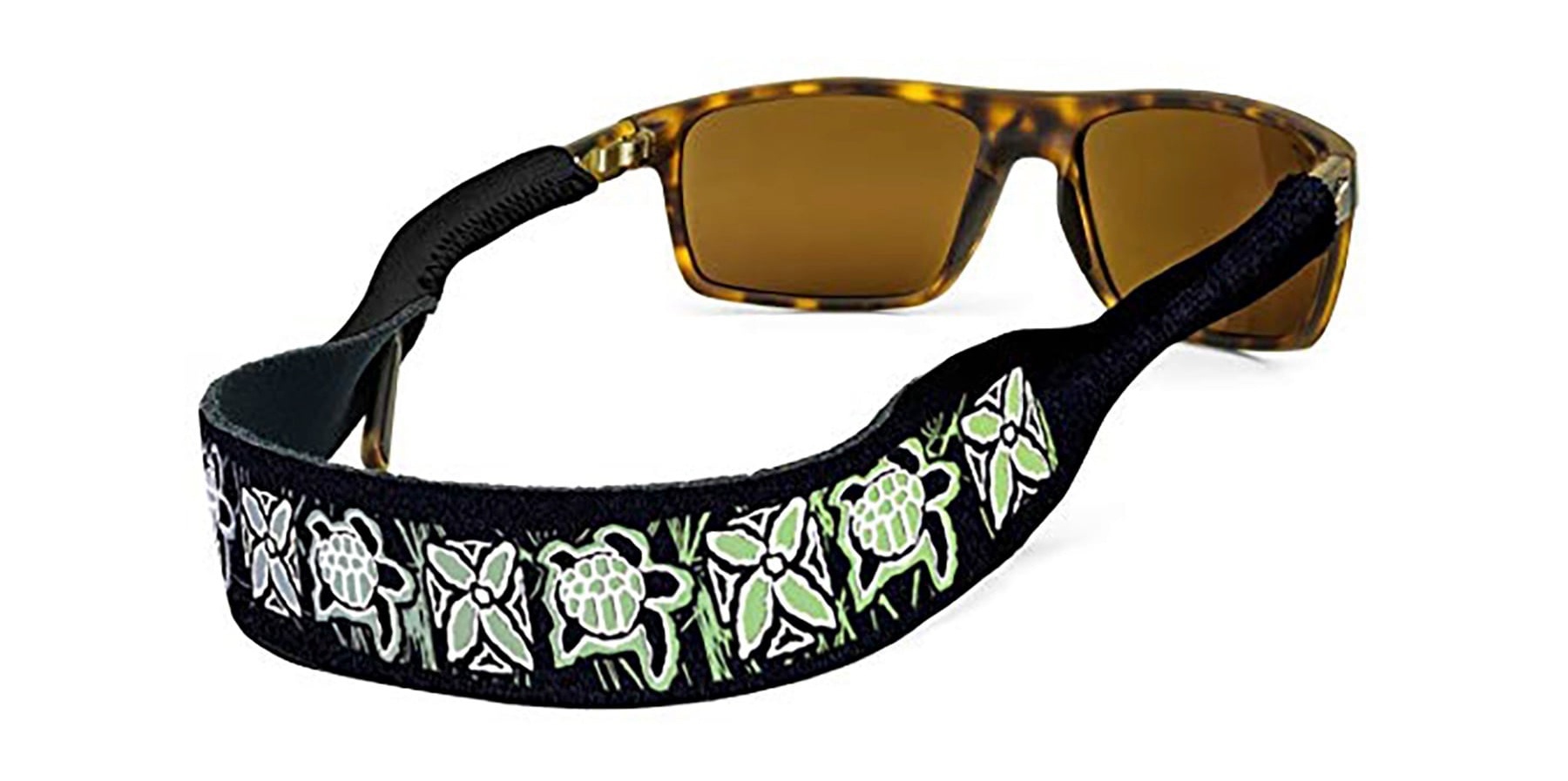 Croakies Original Print Eyewear Retainer, XL 720mm Turtle