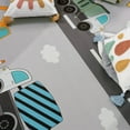 thumbnail image 2 of Kids Rug Non-Slip Play Mat with Construction Road in Grey, 2 of 5