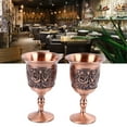thumbnail image 4 of Vintage Metal Wine Glass, Embossed Decorative Retro Metal Goblets With Premium Material, Widely Applicable, And Elegant Design, 4 of 8