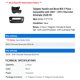 thumbnail image 2 of Tailgate Handle and Bezel Kit 2 Piece - Compatible with 2007 - 2014 Chevy Silverado 2500 HD 2008 2009 2010 2011 2012 2013, 2 of 2