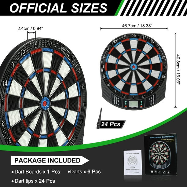 Unique Bargains Electronic Soft Tip Dart Board Digital Dartboard