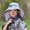 Gray, variant on CSSAD Outdoor Wide Brim Sun Hat with Solar Fan, Summer Big Brimmed Shawl Fisherman's Hat for Childen, Sun Bucket Hat for Men Women UPF 50 Bucket Fishing & Beach Hat with Fan, Black