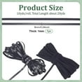 thumbnail image 2 of 1 set 10Yards Nylon Magic Tapes Hook Loop Tapes Black 6x1mm 10yards/set, 2 of 8