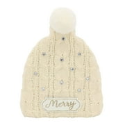 7" Cream Merry Knit Cap Tabletop Accent by Ashland-Christmas Decorations