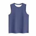 thumbnail image 4 of FAIWAD Women Summer Sleeveless Tank Tops Round Neck Solid Color Tops Basic Loose Workout Vest Tops, 4 of 4