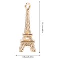 thumbnail image 3 of 60 colgantes retro para llavero, estilo Torre Eiffel, de aleación, para manualidades, ideales para collares y llaveros (color aleatorio)., 3 of 7