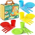thumbnail image 1 of Cesta de pícnic para niños Playkidiz, juego de 25 piezas, 1 of 7