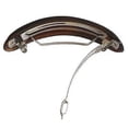 thumbnail image 4 of Parcelona French Medium Arch Tortoise Shell Cellulose Hair Clip Barrette, 4 of 5