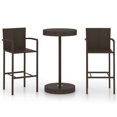 thumbnail image 2 of vidaXL Garden Bar Set Poly Rattan Bistro Dining Seating Multi Colors 3/5 Piece, 2 of 60